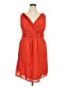 Lands' End 100% Baumwolle Orange Cocktail Dress Size 18 - photo 1