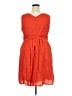 Lands' End 100% Baumwolle Orange Cocktail Dress Size 18 - photo 2