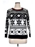 Deb Print Black Pullover Sweater Size 1X - photo 1