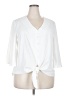 Unbranded 100% Polyester White 3/4 Sleeve Blouse Size 2X - photo 1