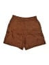 Ann Taylor LOFT 100% Lyocell Solid Brown Cargo Shorts Size 4 - photo 2