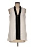Cache 100% Polyester Ivory Sleeveless Blouse Size M - photo 1