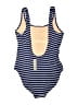 J.Crew Stripes Blue One Piece Swimsuit Size 10 - photo 2