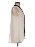 Cache 100% Polyester Ivory Sleeveless Blouse Size M - photo 4