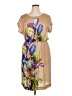 Unbranded Print Tan Casual Dress Size EU 46 / US 16 - photo 1