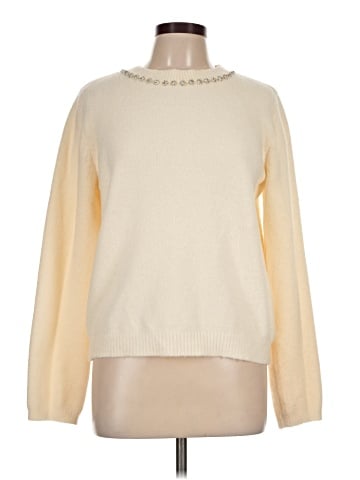 Hem & Thread Pullover Sweater (view 1)