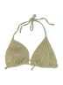 Unbranded Chevron-herringbone Gold Swimsuit Top Size XL - photo 1