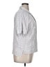 Levi's Checkered-gingham Gray Short Sleeve Button-Down Shirt Size XL - photo 4