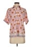 Maison d' Amelie 100% Polyester Paisley Orange Short Sleeve Blouse Size XS - photo 1