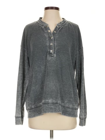 Michael Lauren Long Sleeve Henley (view 1)