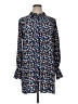 Tory Burch 100% Silk Print Blue Long Sleeve Blouse Size 14 - photo 1