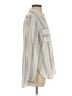 TWO by Vince Camuto Stripes Silver Long Sleeve Button-Down Shirt Size S - photo 4