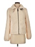 DKNY 100% Polyester Ivory Faux Fur Jacket Size XS - photo 1