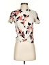 Wishful Park Floral Ivory Short Sleeve Turtleneck Size S - photo 1