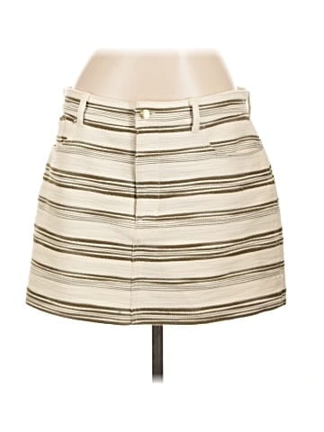 Madewell Mini Skirt in Striped Tweed (view 1)