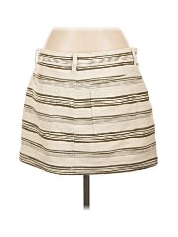Madewell Mini Skirt in Striped Tweed (view 2)