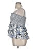 LoveShackFancy Blue Sleeveless Silk Top Size XL - photo 5