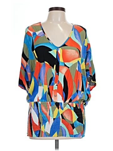 Nina Leonard 3/4 Sleeve Blouse (view 1)