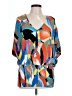 Nina Leonard 100% Rayon Blue 3/4 Sleeve Blouse Size XL - photo 1