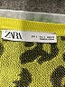 Zara Animal Print Yellow Active T-Shirt Size S - photo 7