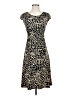 En Focus Studio Animal Print Black Cocktail Dress Size 4 - photo 1