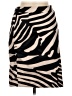 H&M 100% Polyester Animal Print Black Casual Skirt Size 8 - photo 1
