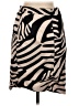 H&M 100% Polyester Animal Print Black Casual Skirt Size 8 - photo 2