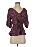 Aligne 100% Viscose Purple 3/4 Sleeve Blouse Size UK 8 / US 4 - photo 1