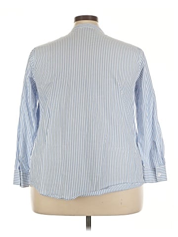 Woman Within Long Sleeve Button-Down Shirt (view 2)