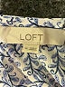 Ann Taylor LOFT 100% Polyester Blue 3/4 Sleeve Blouse Size M - photo 7