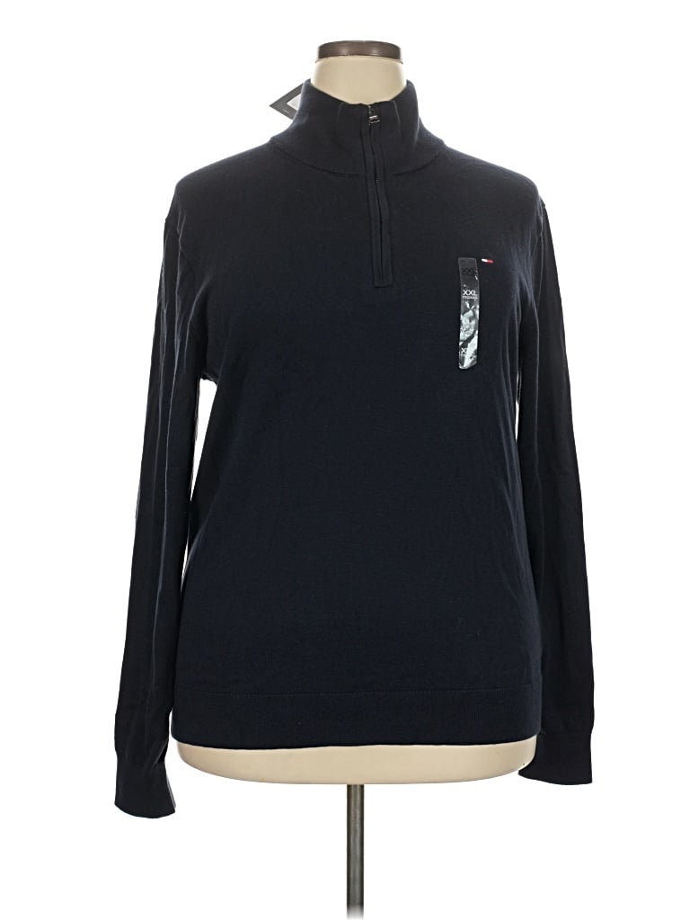 Pre-owned Tommy Hilfiger Fleece Jacket In Black