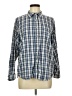 L.L.Bean 100% Cotton Plaid Blue Long Sleeve Button-Down Shirt Size M - photo 1