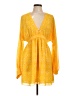 Alexis 100% Polyester Paisley Yellow Casual Dress Size L - photo 1