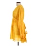 Alexis 100% Polyester Paisley Yellow Casual Dress Size L - photo 5