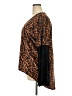 Lucky & Blessed Animal Print Brown Long Sleeve Blouse Size 2X - photo 5
