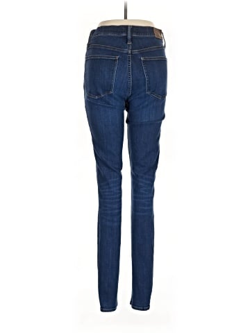 Madewell Taller 9" Mid-Rise Skinny Jeans in Larkspur Wash: TENCEL&trade; Denim Edition (view 2)
