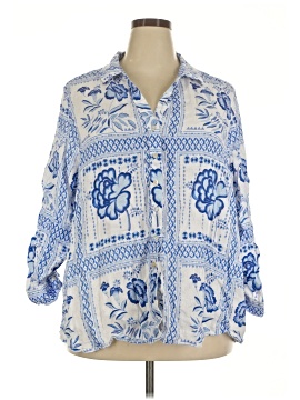 H By Halston 3/4 Sleeve Blouse