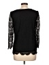 Adrianna Papell 100% Elastane Black 3/4 Sleeve Top Size L - photo 2