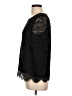 Adrianna Papell 100% Elastane Black 3/4 Sleeve Top Size L - photo 5