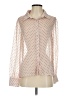 Lulus Polka Dots Ivory Long Sleeve Blouse Size S - photo 1