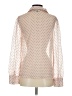 Lulus Polka Dots Ivory Long Sleeve Blouse Size S - photo 2