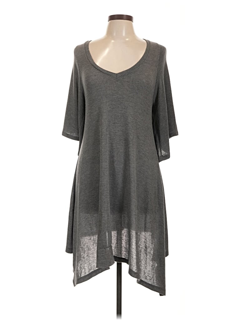 Pre-owned Monteau Casual Dress In Gray