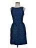 ERIN Erin Fetherston Chevron-herringbone Blue Cocktail Dress Size 2 - photo 1