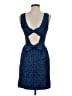 ERIN Erin Fetherston Chevron-herringbone Blue Cocktail Dress Size 2 - photo 2
