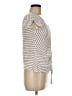 Max Studio Silver Short Sleeve Top Size M - photo 4