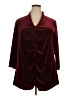 Lands' End Burgundy 3/4 Sleeve Blouse Size 26W - photo 1