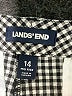 Lands' End Houndstooth Green Shorts Size 14 - photo 3