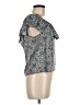 H&M 100% Polyester Blue Short Sleeve Top Size M - photo 4