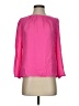 J.Crew 100% Polyester Pink Long Sleeve Blouse Size 00 - photo 1