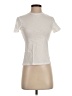 Theory 100% Cotton Ivory Short Sleeve Turtleneck Size S - photo 1